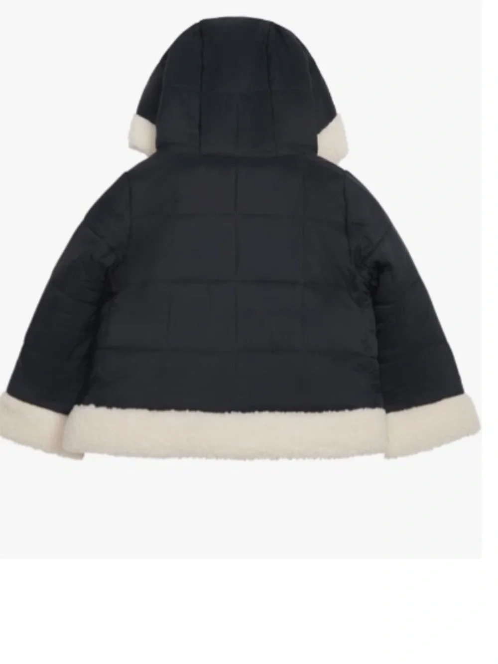 LONDON FOG Girls Heavyweight Sherpa jacket, Black, Large 14-16, NWT